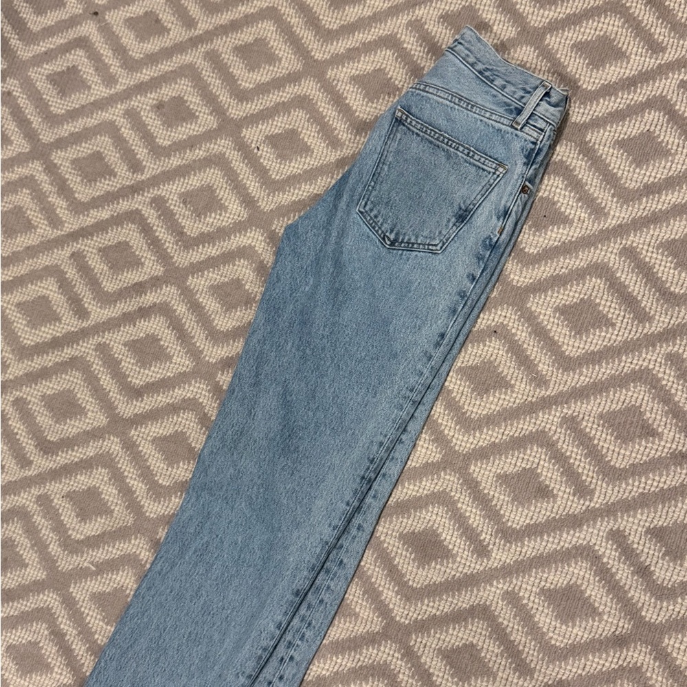Agolde High Rise Light Blue Jeans - Picture 5 of 8